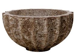 Composits Polystone Rock Bowl Indoor Planter Pot