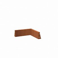 CorTen Retaining Wall Inside Corner W0,2 H20 L50 cm