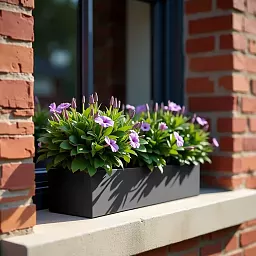 WINDOW BOX Fiberstone Slim Low Planter by Idealist Premium Balcony