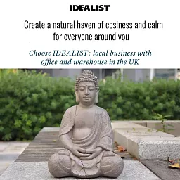 IDEALIST Lite Meditating Buddha Sculpture Garden Statue