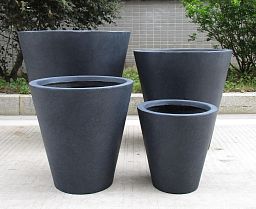 IDEALIST Lite Round Contemporary Light Concrete Planter