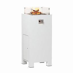 Fire table Gas Tall Rectangular Aluminum Brann