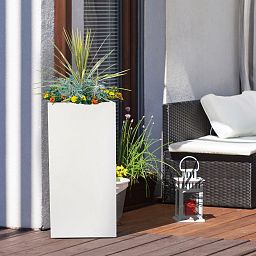 IDEALIST Lite Tall Square Contemporary Light Concrete Planter