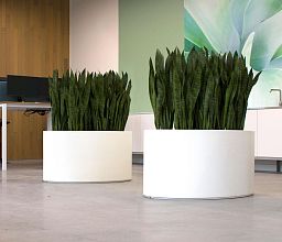 RING Round Outdoor Fiberglass Planter