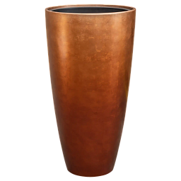 Silver Leaf Tall Planter + Liner | Indoor Plant Pot Vase