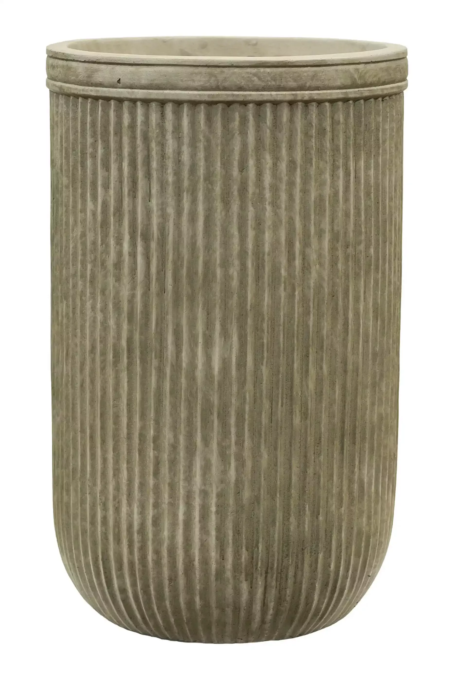Vertical Rib Tall Planter | Indoor and Outdoor Plant Pot