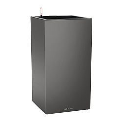 LECHUZA CANTO Premium High LED Square Tall Poly Resin Self-watering Planter