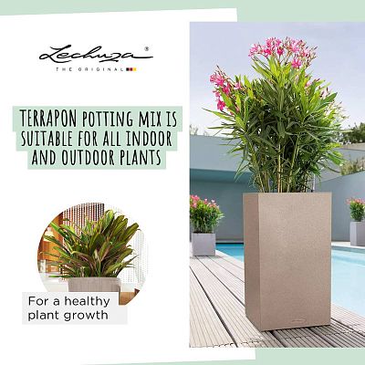 LECHUZA TERRAPON Peat-Free Soil for Outdoor Plants Perlite Potting Compost for Indoor Plants