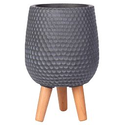 IDEALIST Lite Honeycomb Style Egg Planter on Legs, Round Pot Plant Stand Indoor