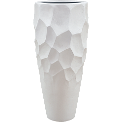 Polystone Tall Planter + Liner | Large Indoor Plant Pot Vase