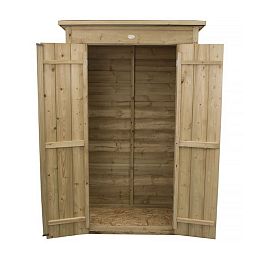 Outdoor Pressure Treated Wooden Overlap Pent Tall Garden Store by Forest Garden