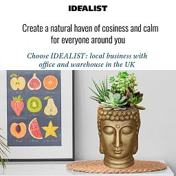 IDEALIST Lite Buddha Face Plant Pot Indoor