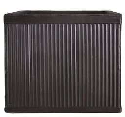 IDEALIST Lite Vertical Ribbed Vintage Style Square Planter