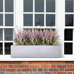 IDEALIST Lite Window Box Light Concrete Planter