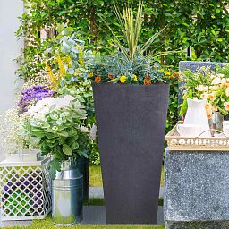 IDEALIST Lite Tall Tapered Contemporary Light Concrete Planter