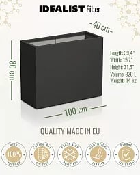 AXIS Trough Outdoor Fiberglass Planter