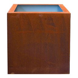 Cortenstyle Trend Topper on Ring Square Planter IN\OUT