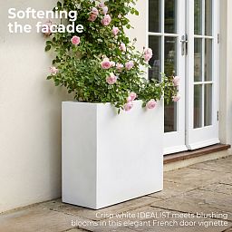 IDEALIST Lite Narrow Contemporary Light Concrete Trough Planter