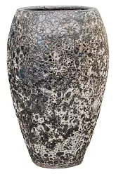 Lava Ceramic Tall Planter | Large Indoor and Outdoor Plant Pot Vase