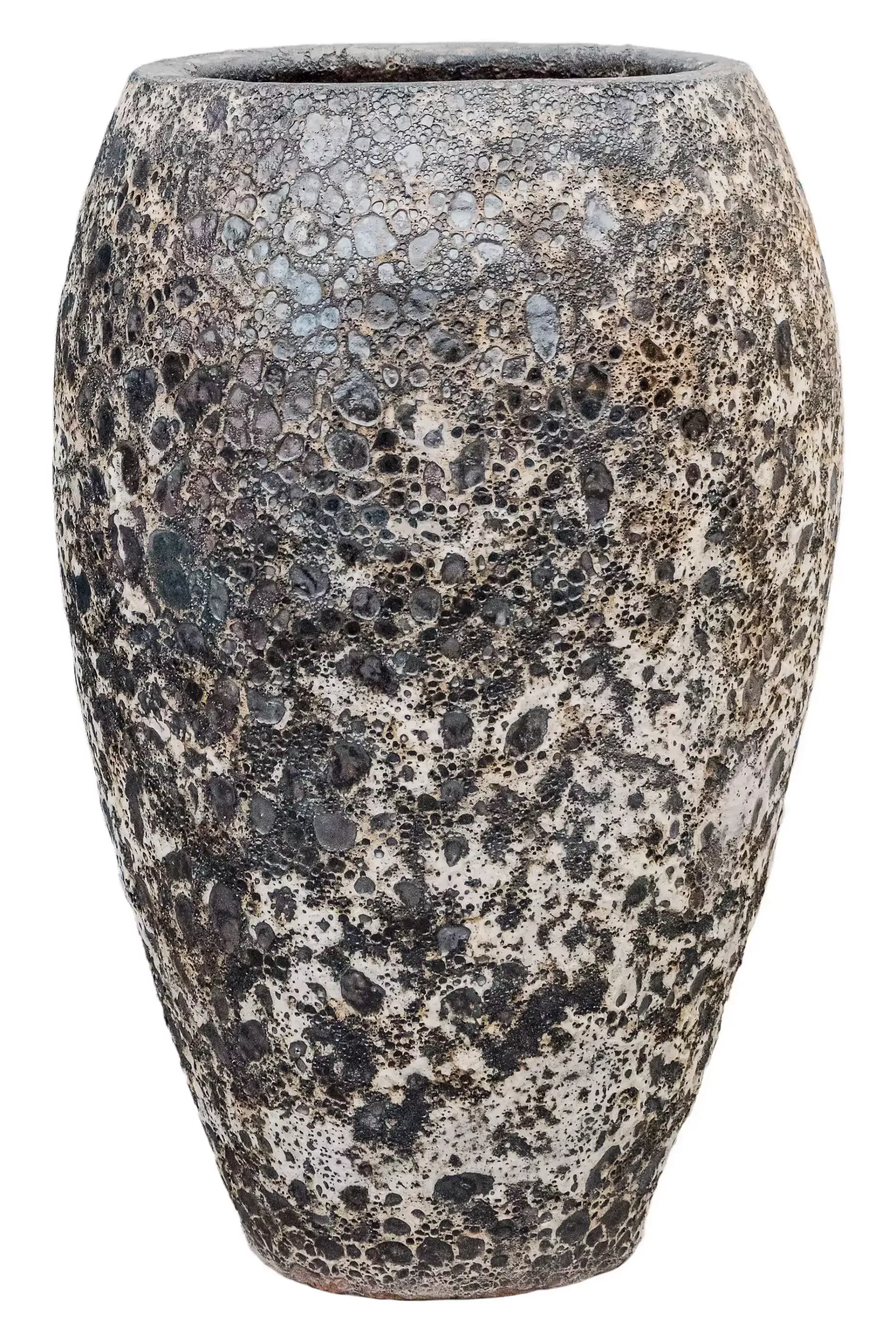 Lava Ceramic Tall Planter | Large Indoor and Outdoor Plant Pot Vase