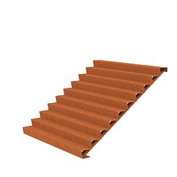 10 Steps Corten Steel Stair