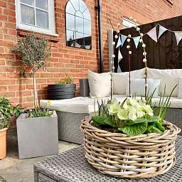 IDEALIST Lite Square Box Contemporary Light Concrete Planter
