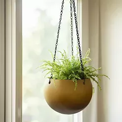 Gradient Hanging Globe Matt Coffee D24 H19 cm Planter
