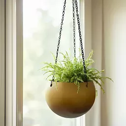 Gradient Hanging Globe Matt Coffee D24 H19 cm Planter