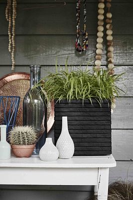 Square Resin Planter by Cadix Capi Tutch Row