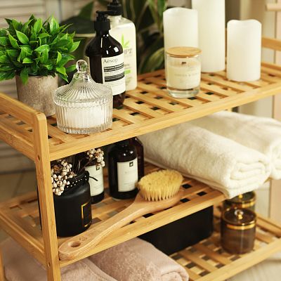 Froppi Bamboo Multi-Purpose Shoe Rack for Shoe Storage 3-Tier Wooden Shoe Shelf and Organiser