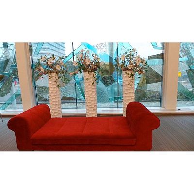 MOSAIC Planting Column Tall Polystone Planter MOSAIC Planting Column Tall Polystone Planter