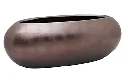Silver Leaf  Large Oval Planter | Indoor Plant Pot