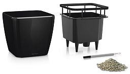 LECHUZA Quadro LS Square Poly Resin Self-watering Planter
