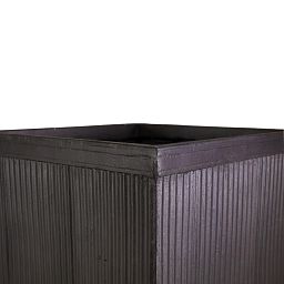 IDEALIST Lite Vertical Ribbed Vintage Style Square Planter