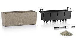 LECHUZA BALCONERA Stone Trough Poly Resin Self-watering Planter Set
