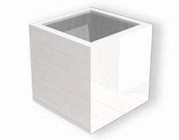 Glossy Outdoor Fiberglass Square Planter