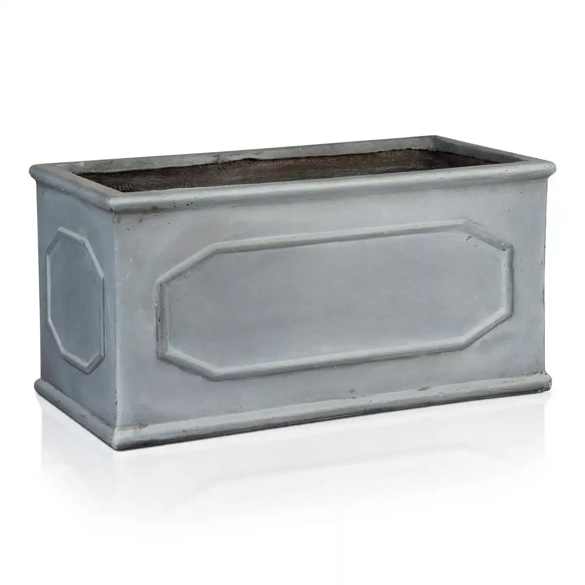 IDEALIST Lite Faux Lead Chelsea Light Concrete Through Planter