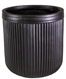 IDEALIST Lite Vertical Ribbed Vintage Style Round Planter