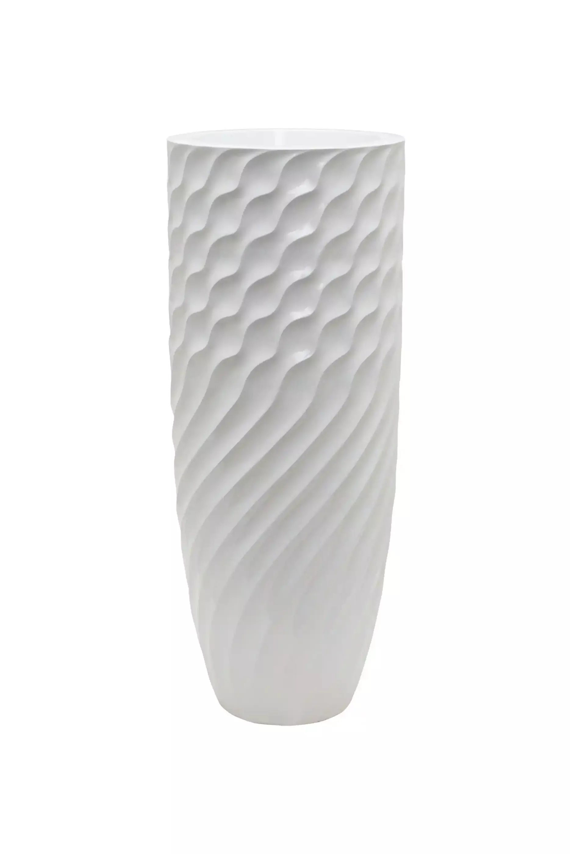Luxe Lite Glossy Breaker Tall Indoor Planter