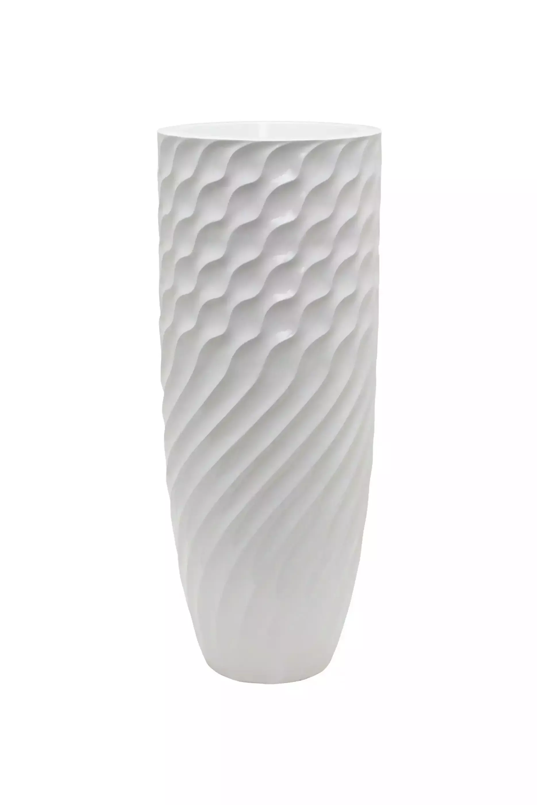 Luxe Lite Glossy Breaker Tall Indoor Planter