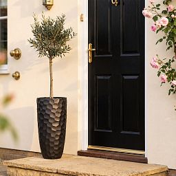 IDEALIST Lite Mosaic Style Tall Round Vase Planter Outdoor Plant Pot