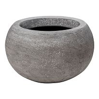 Polystone Vanessa Bowl Grey Small D17 H11 cm Indoor Planter, 2L
