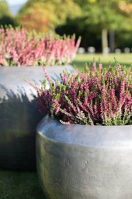 Loft Circle Round Polystone Outdoor Planter