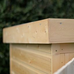 Installed Outdoor Pressure Treated Wooden Shiplap Pent Outdoor Store by Forest Garden