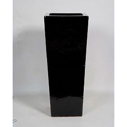Ceramic Square Tall Glossy Planter Pot In/Out