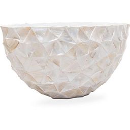 SHELL Oval Polystone Planter