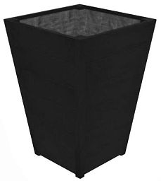 Hardwood Sevilla Tapered Square Tall Wood Outdoor Planter