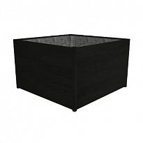 Hardwood Sevilla Black Planter H57,4 L60 W60 cm, 206,6L