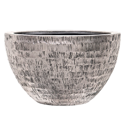 Opus Polystone Bowl Planter | Hammered Finish Indoor Plant Pot