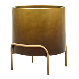 Gradient Cylinder Planter + Plant Stand | Polyresin Indoor Plant Pot